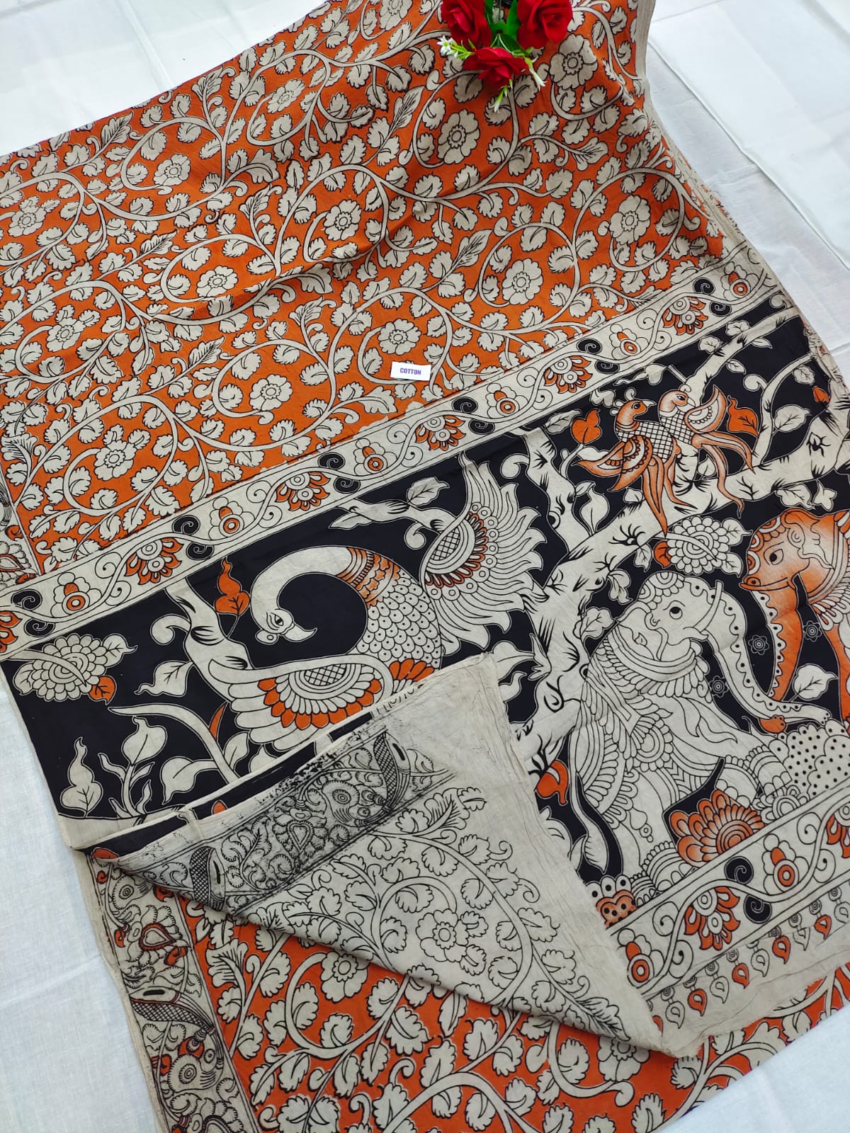 Kalamkari design printed saree
