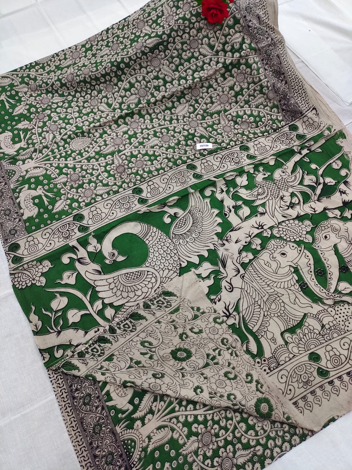 Kalamkari design printed saree