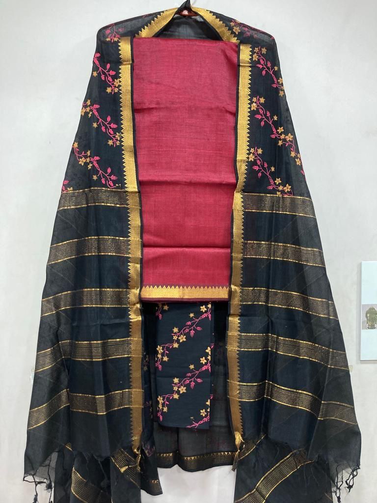 Mangalagiri pattu by cotton dress material