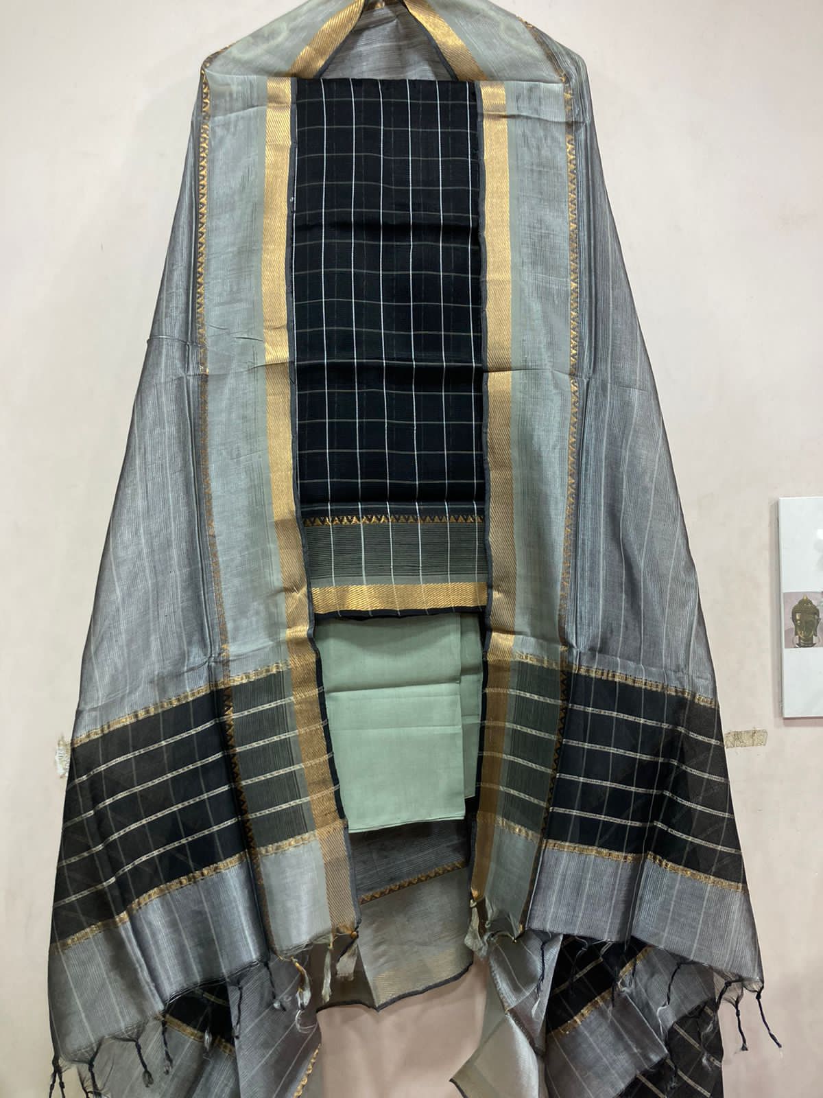 Mangalagiri pattu by cotton dress material