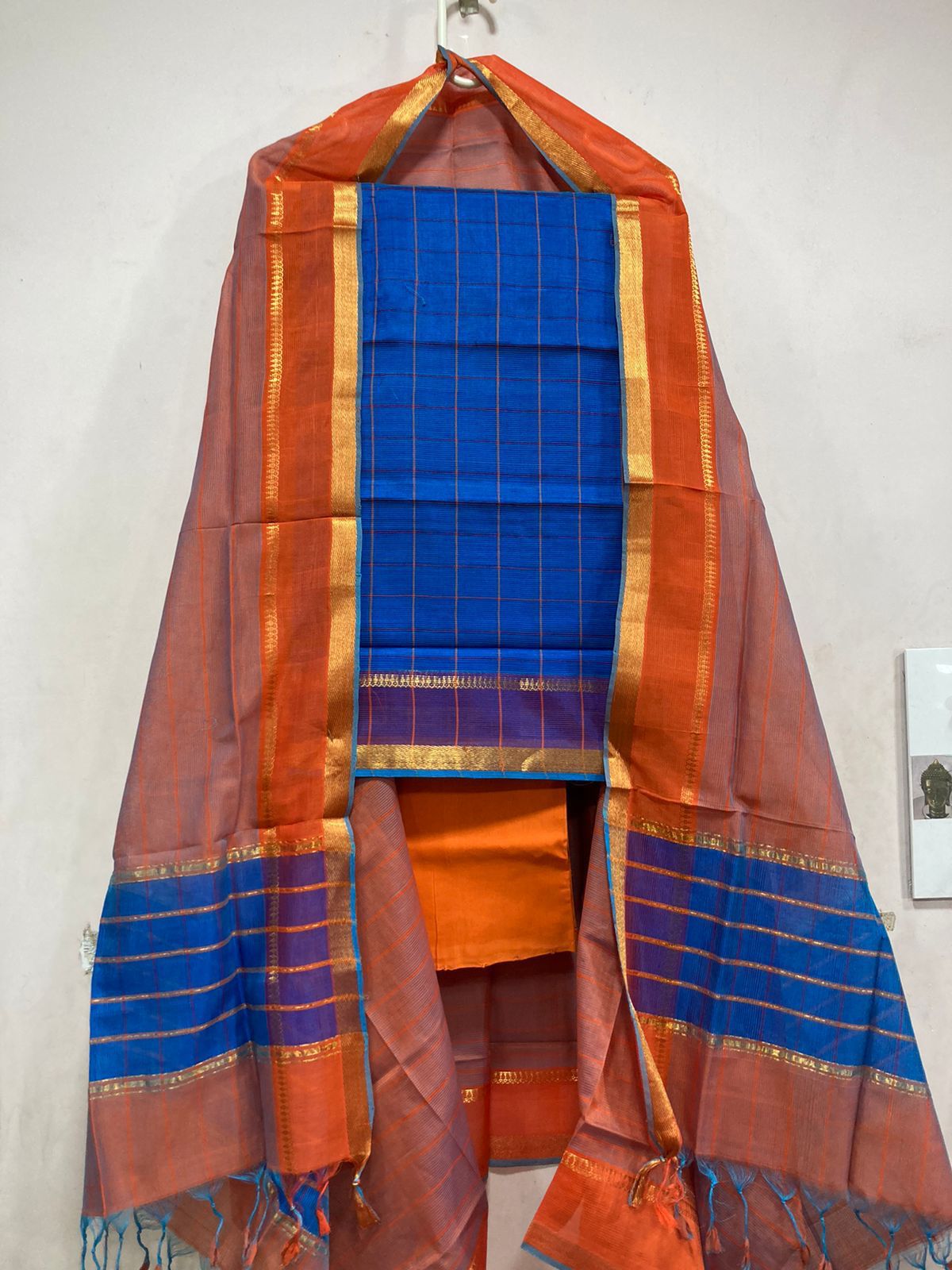 Mangalagiri pattu by cotton dress material