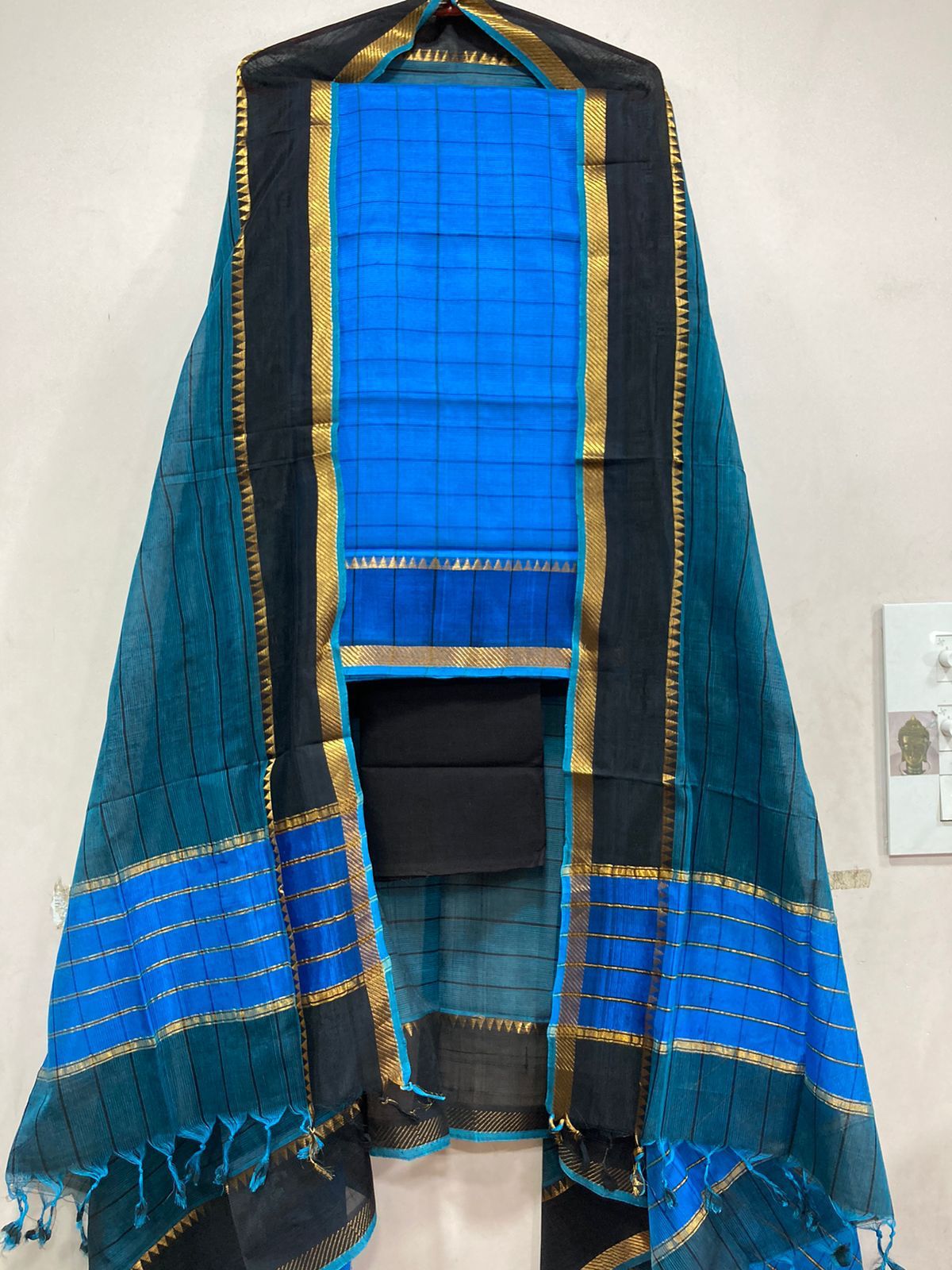 Mangalagiri pattu by cotton dress material