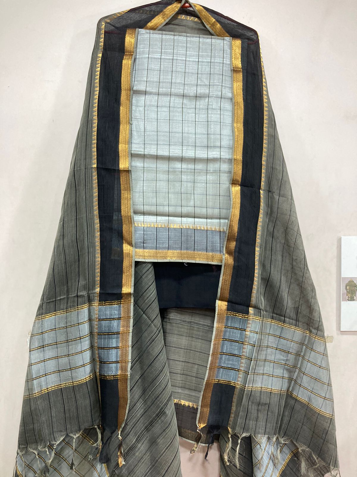 Mangalagiri pattu by cotton dress material