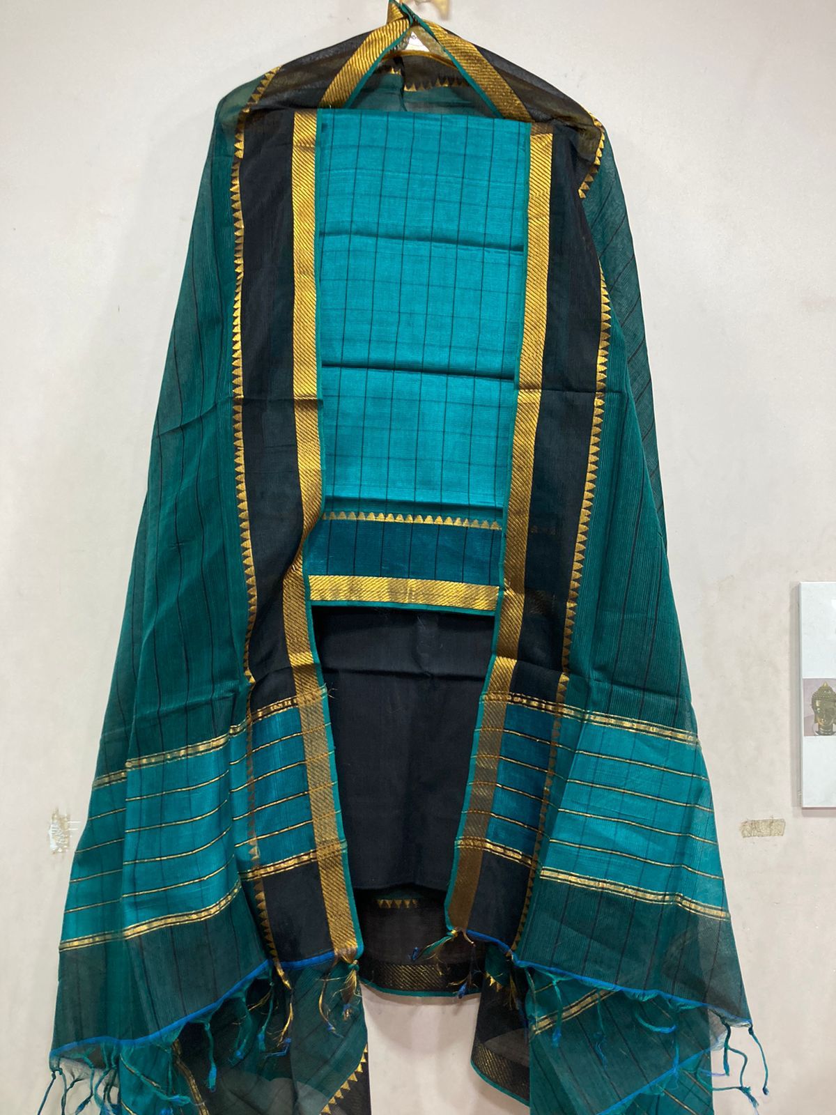 Mangalagiri pattu by cotton dress material