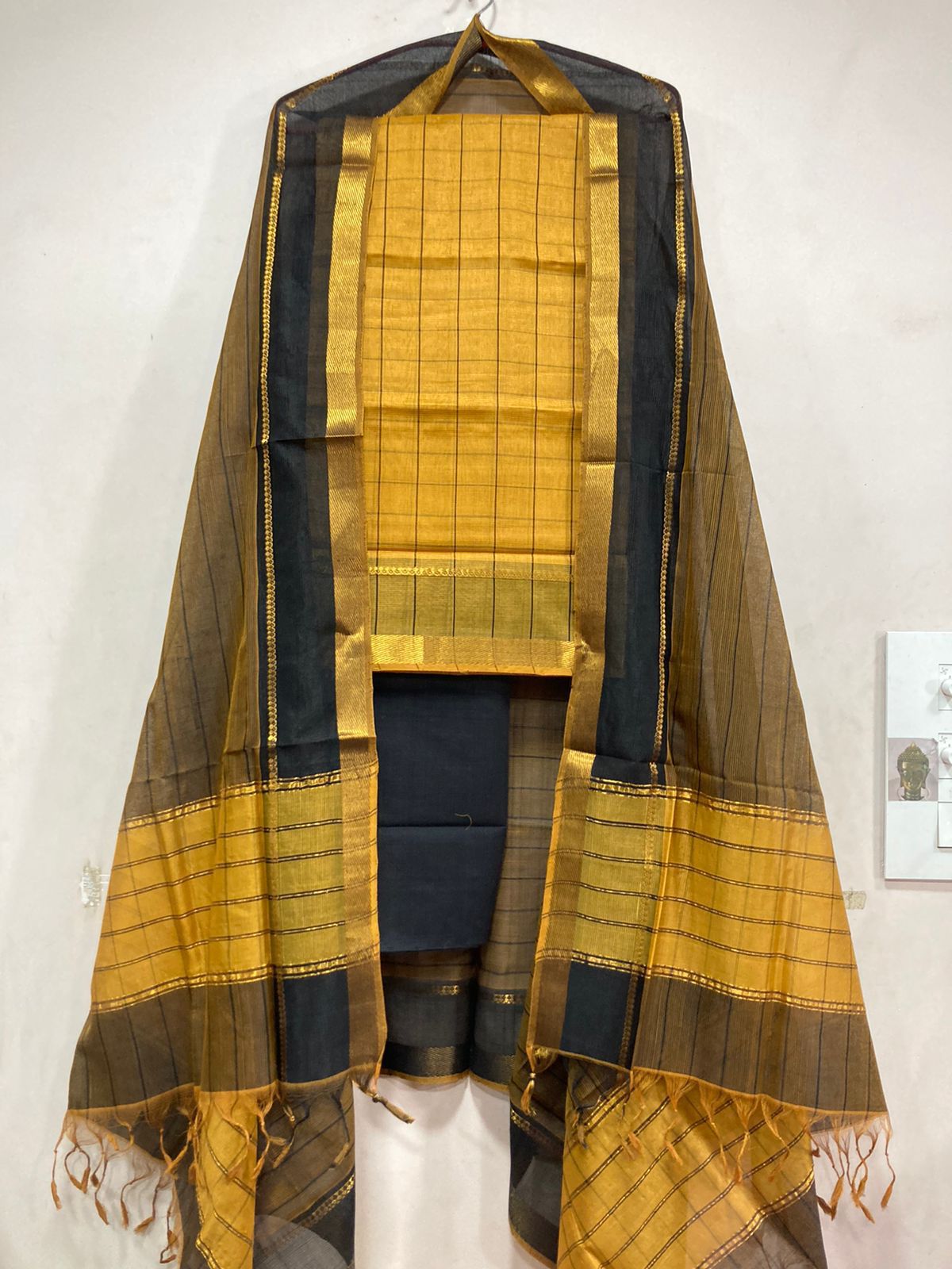 Mangalagiri pattu by cotton dress material