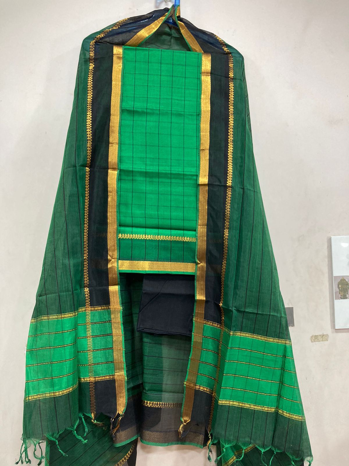 Mangalagiri pattu by cotton dress material