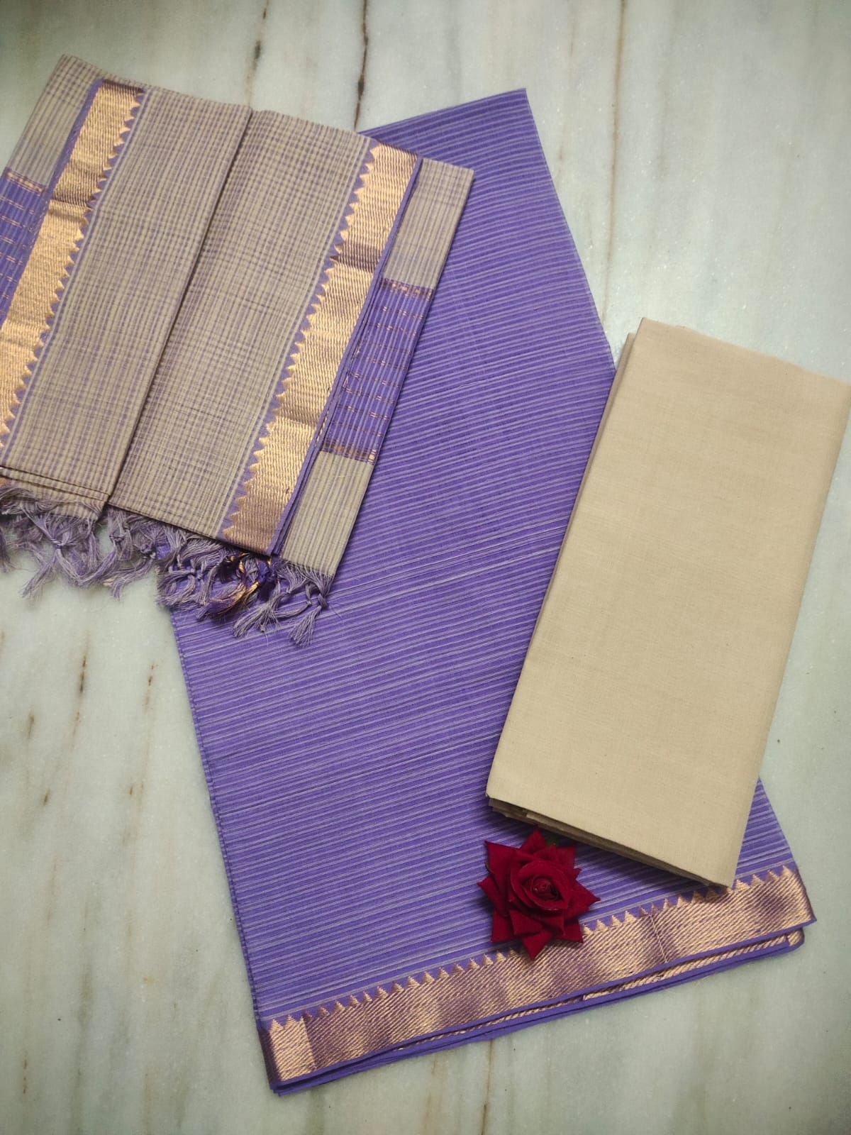 Mangalagiri pure handloom cotton by cotton dress material