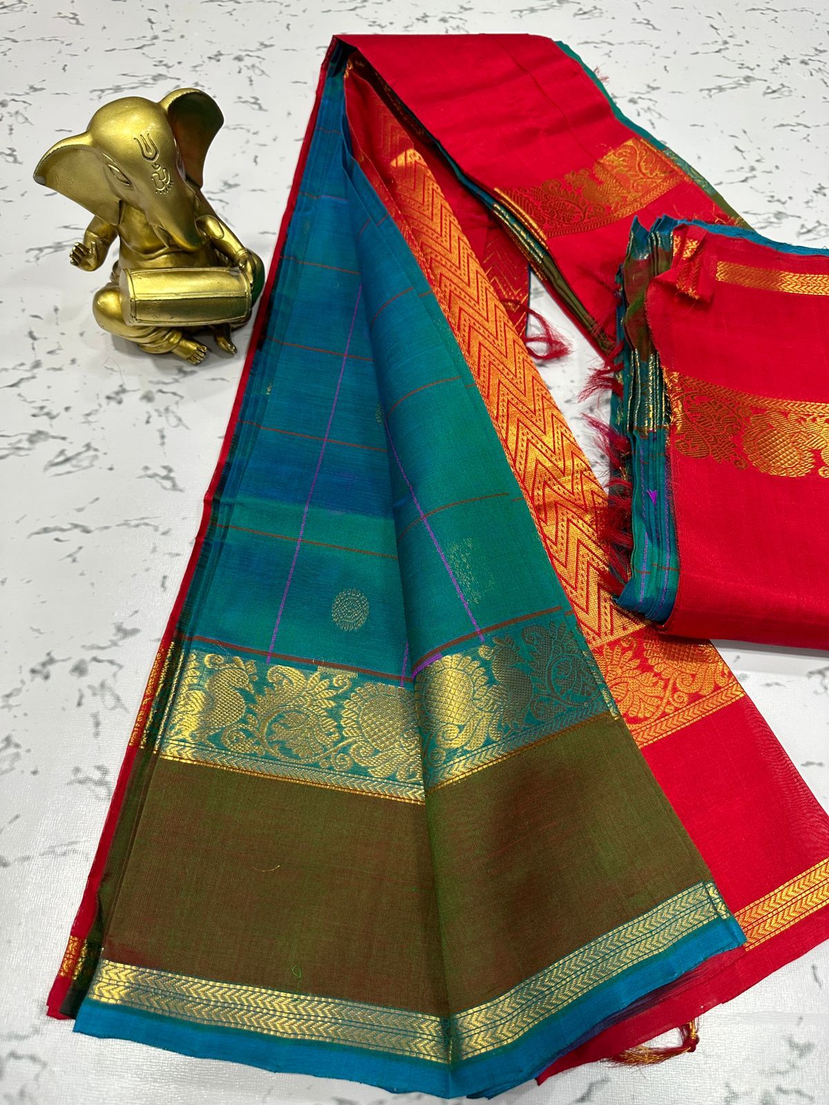 Mangalagiri pure kuppatam pattu(silkcotton) saree