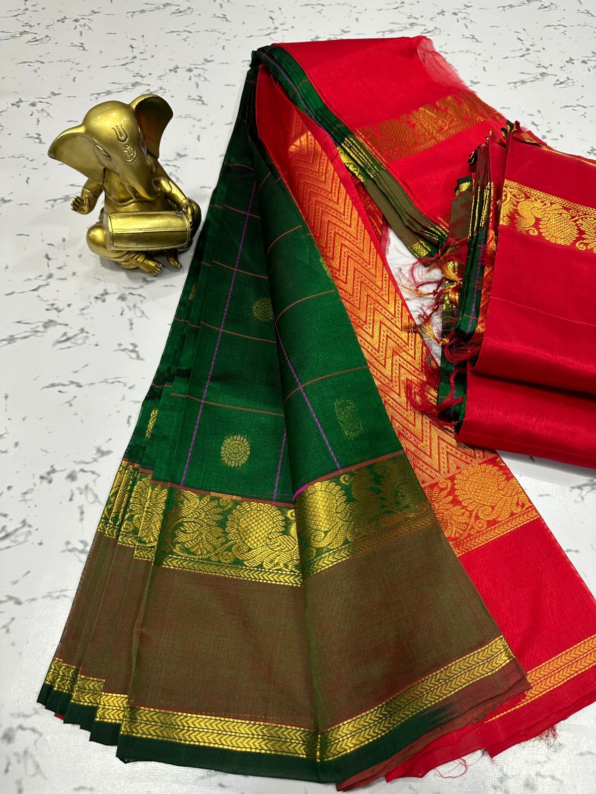 Mangalagiri pure kuppatam pattu(silkcotton) saree