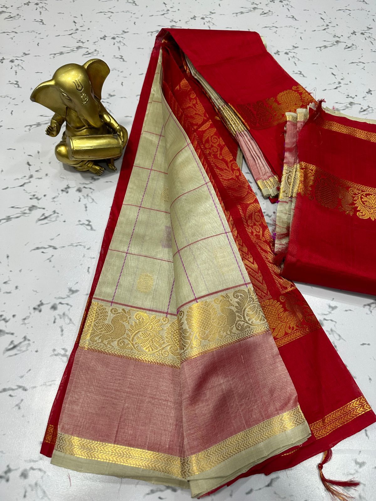 Mangalagiri pure kuppatam pattu(silkcotton) saree