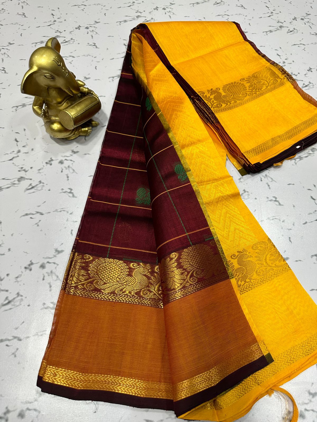 Mangalagiri pure kuppatam pattu(silkcotton) saree