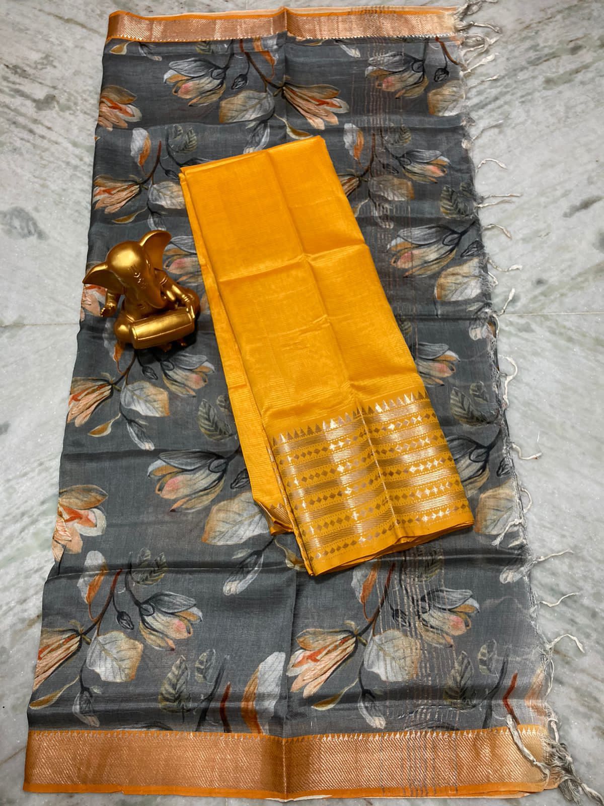 Mangalagiri pure pattu by cotton top and dupatta set