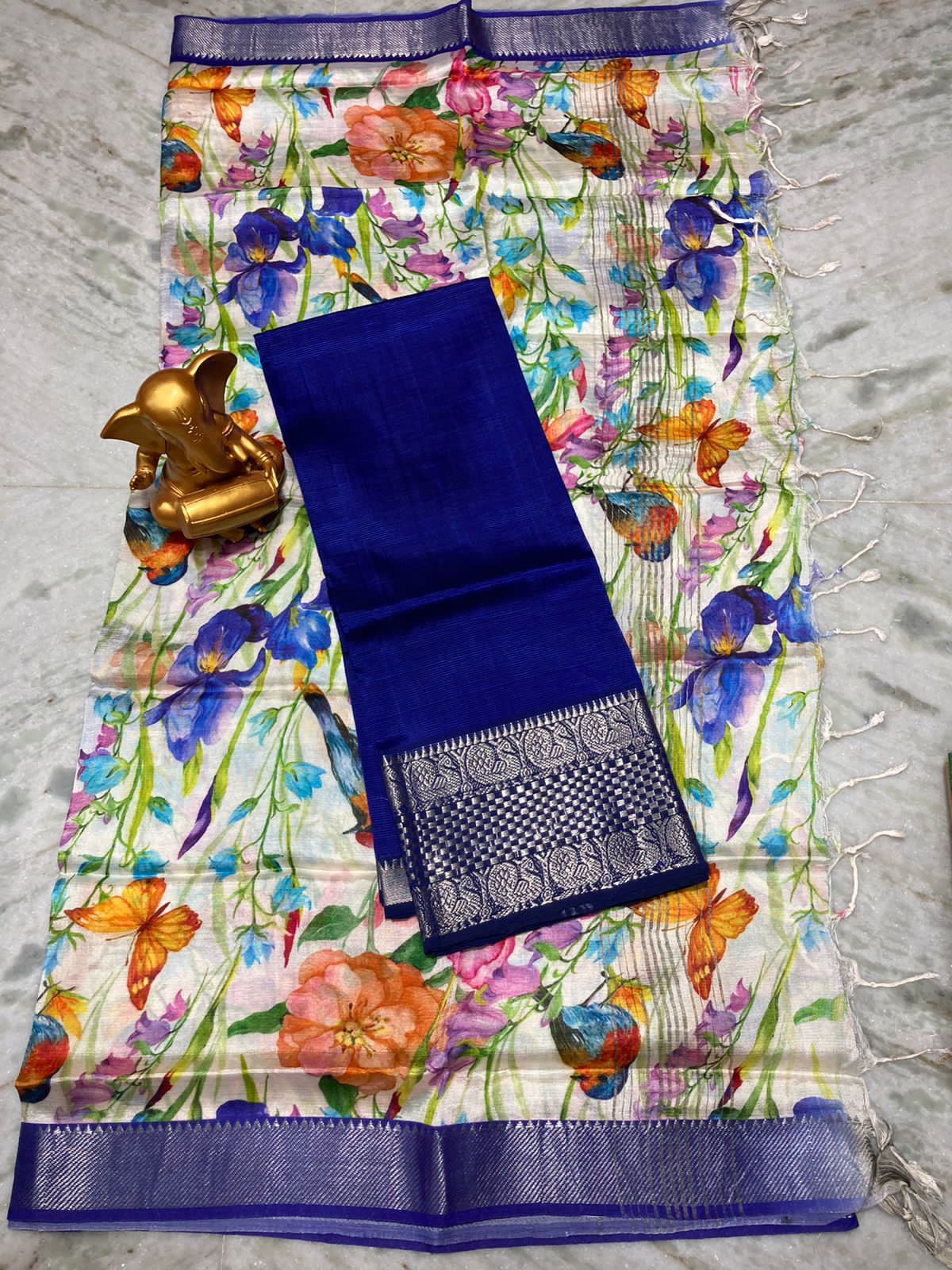 Mangalagiri pure pattu by cotton top and dupatta set