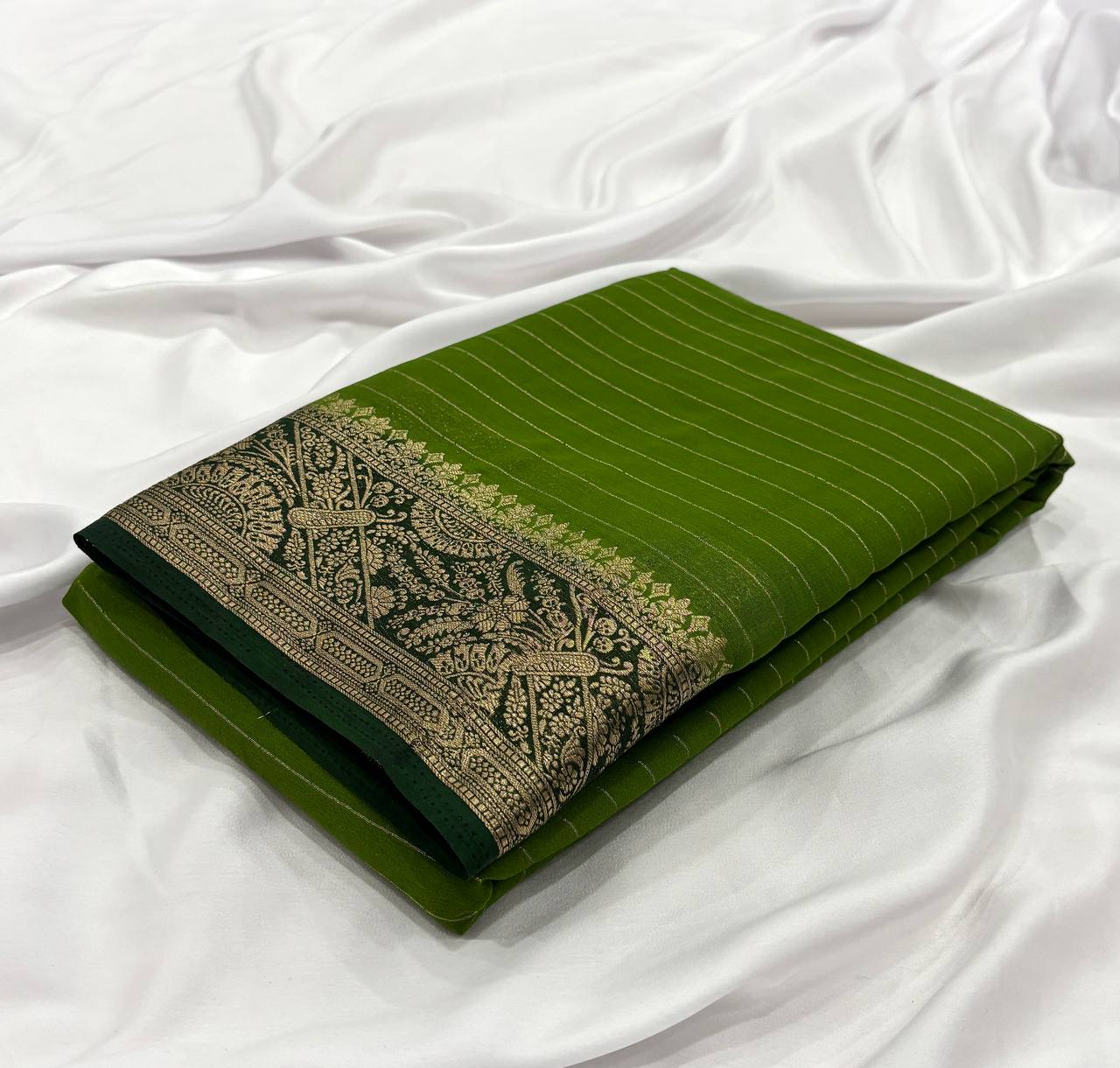 Mysore Chiffon Stripes saree