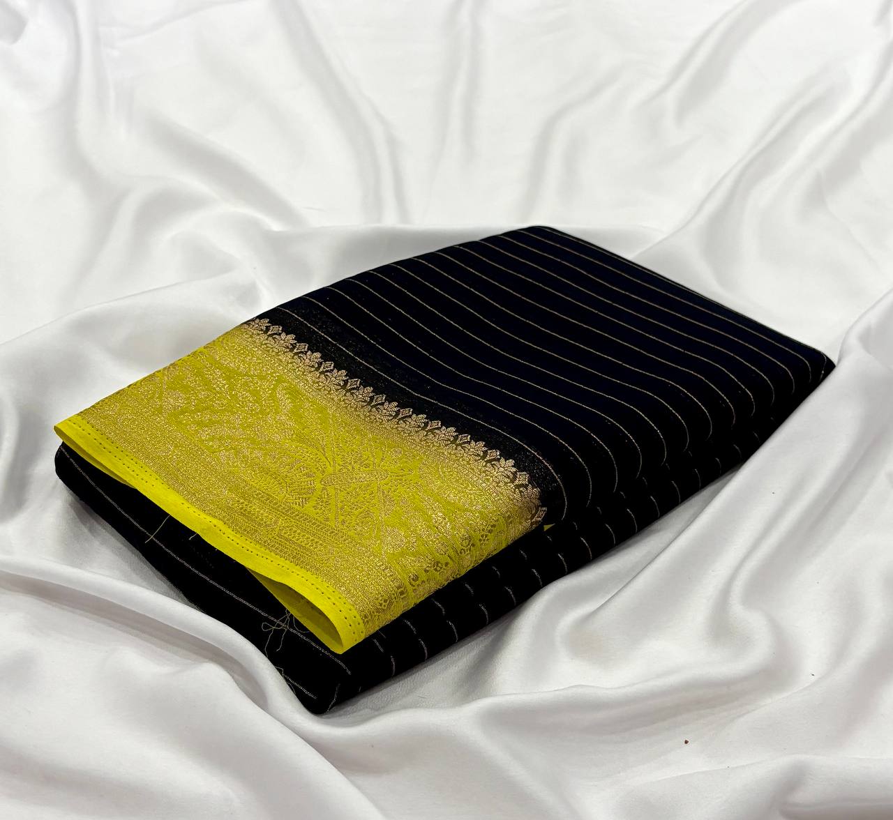 Mysore Chiffon Stripes saree