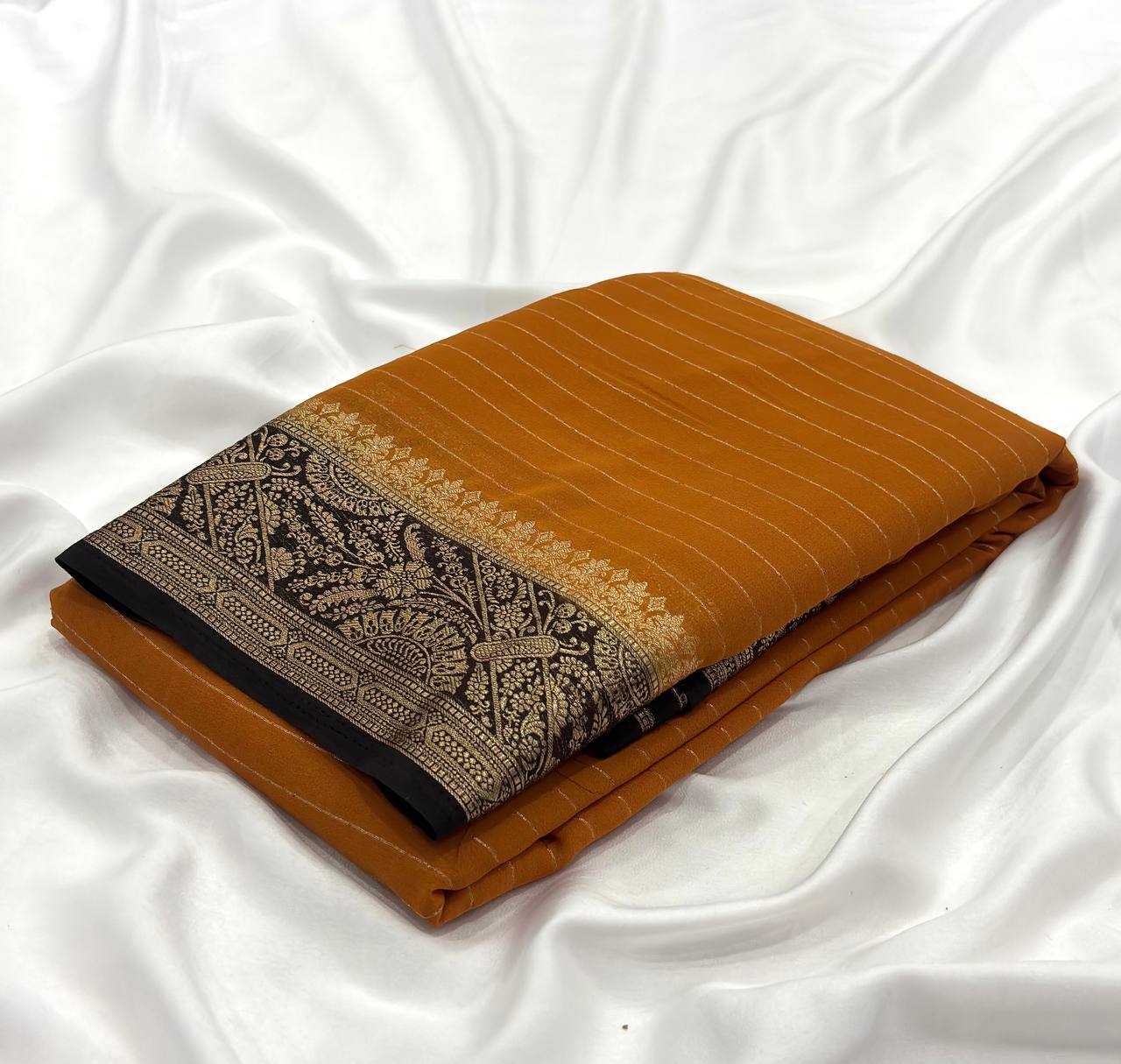 Mysore Chiffon Stripes saree