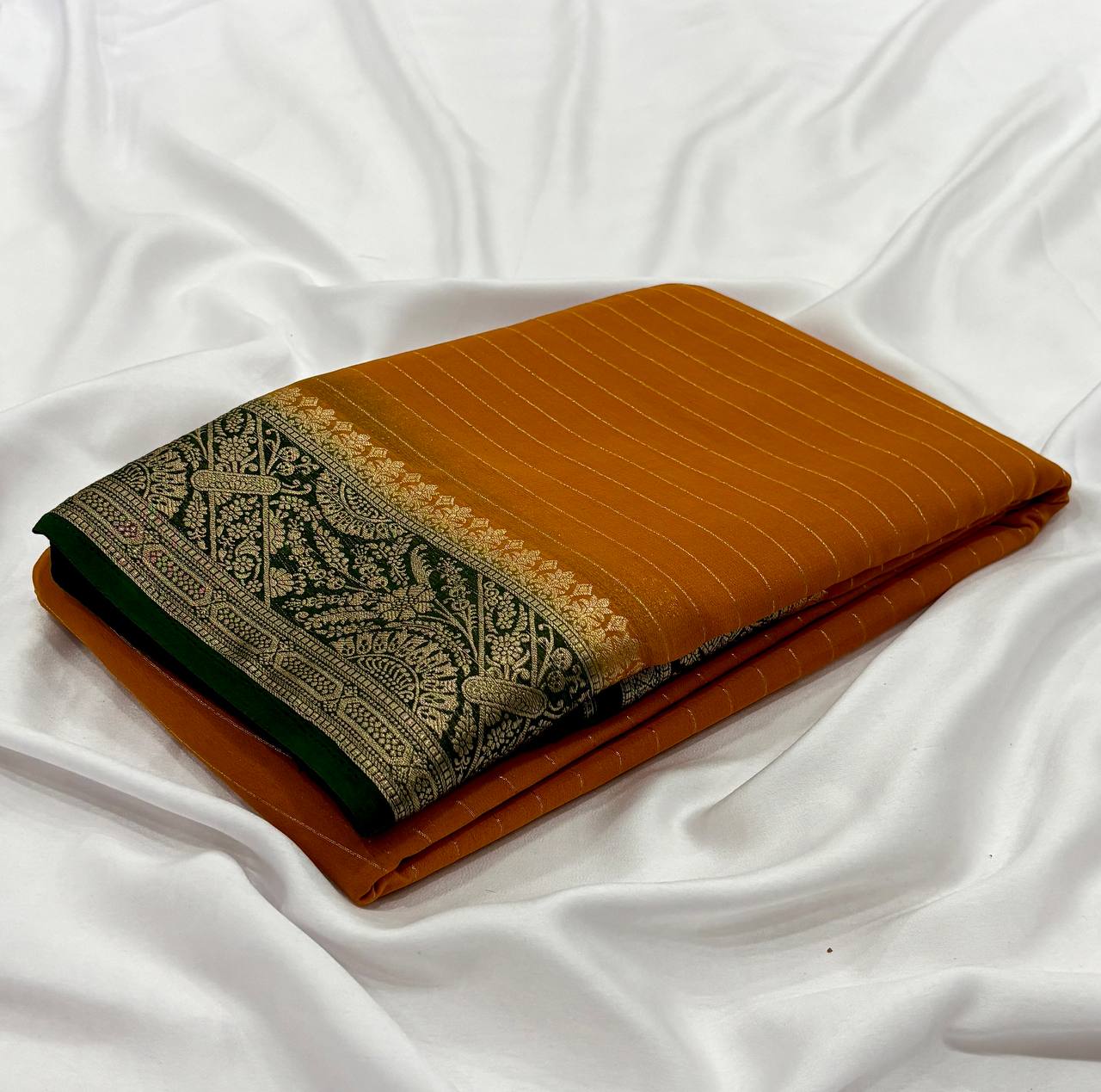 Mysore Chiffon Stripes saree