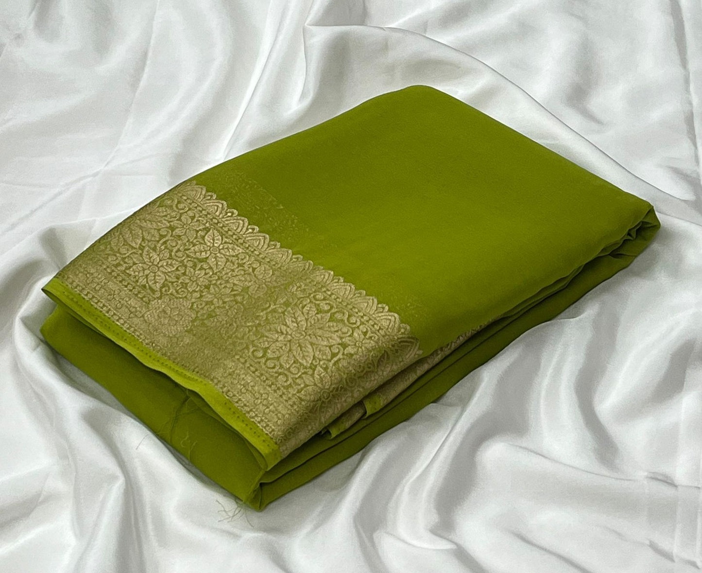 Mysore Dani Chiffon Plain Saree