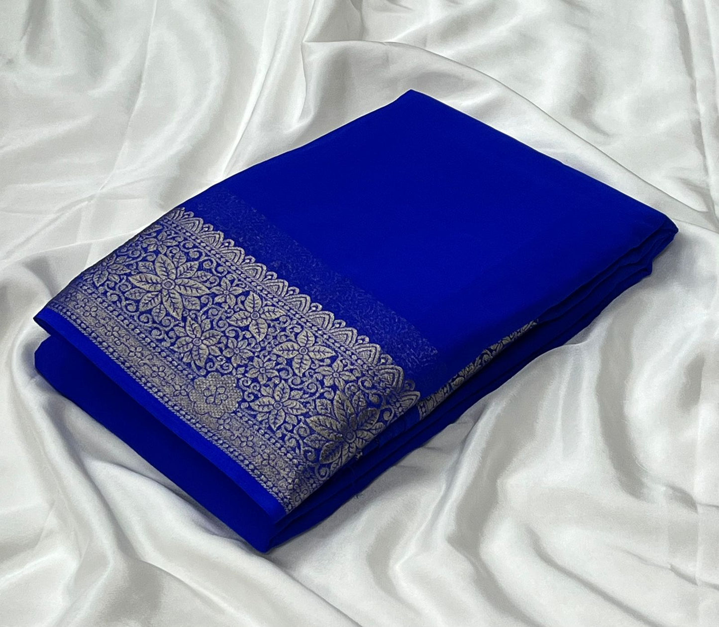 Mysore Dani Chiffon Plain Saree