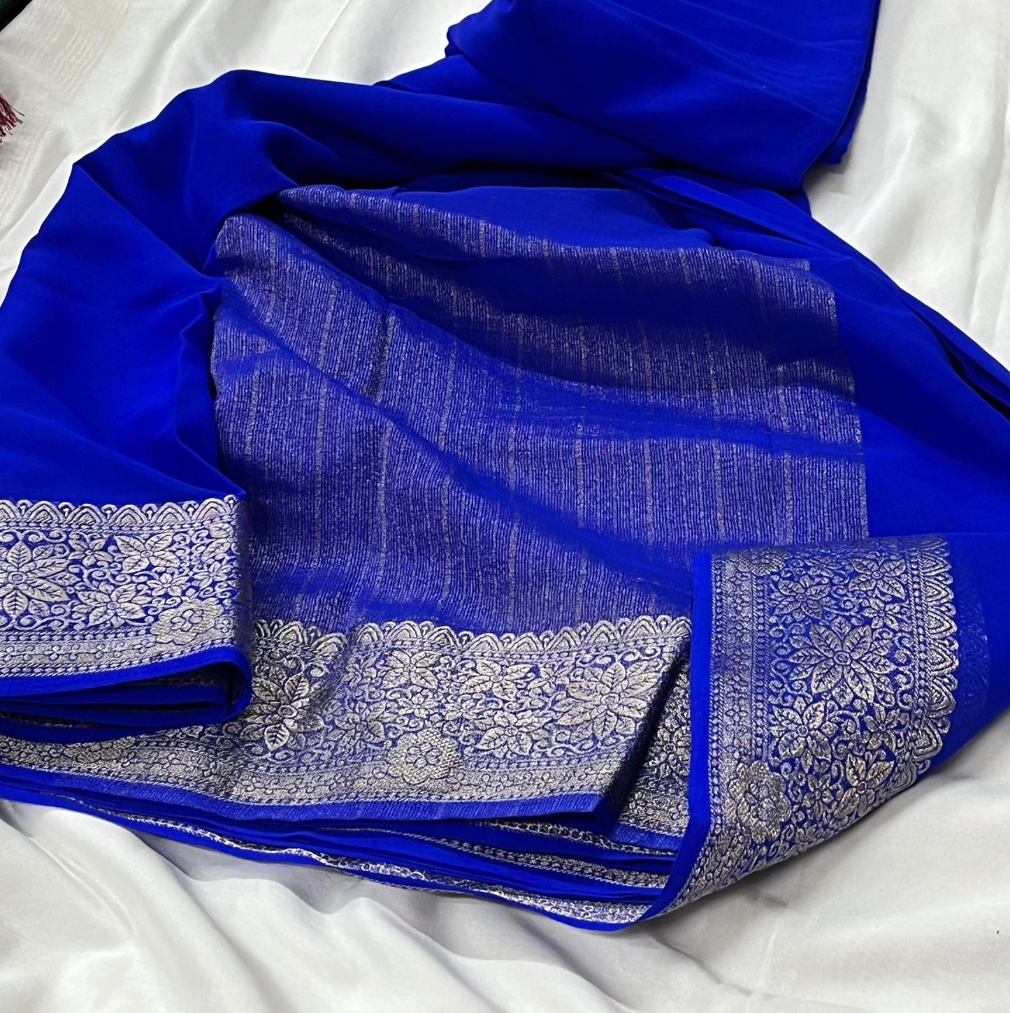 Mysore Dani Chiffon Plain Saree