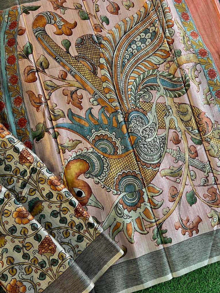 Pashmina silk saree