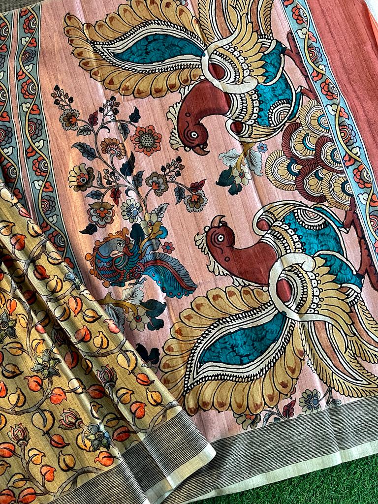 Pashmina silk saree