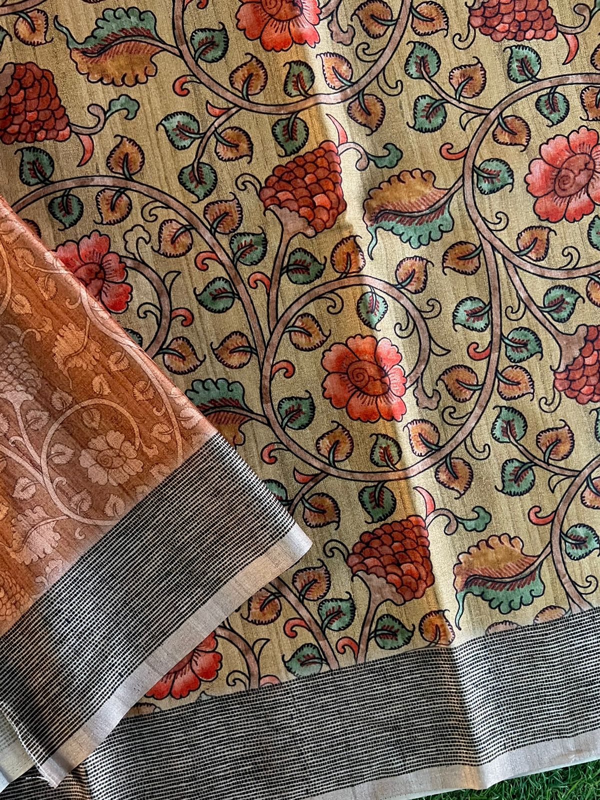 Pashmina silk saree