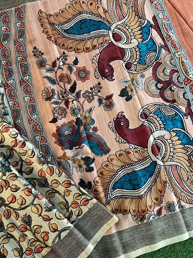 Pashmina silk saree