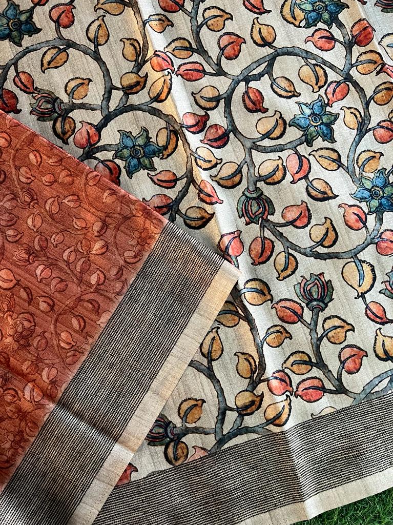Pashmina silk saree