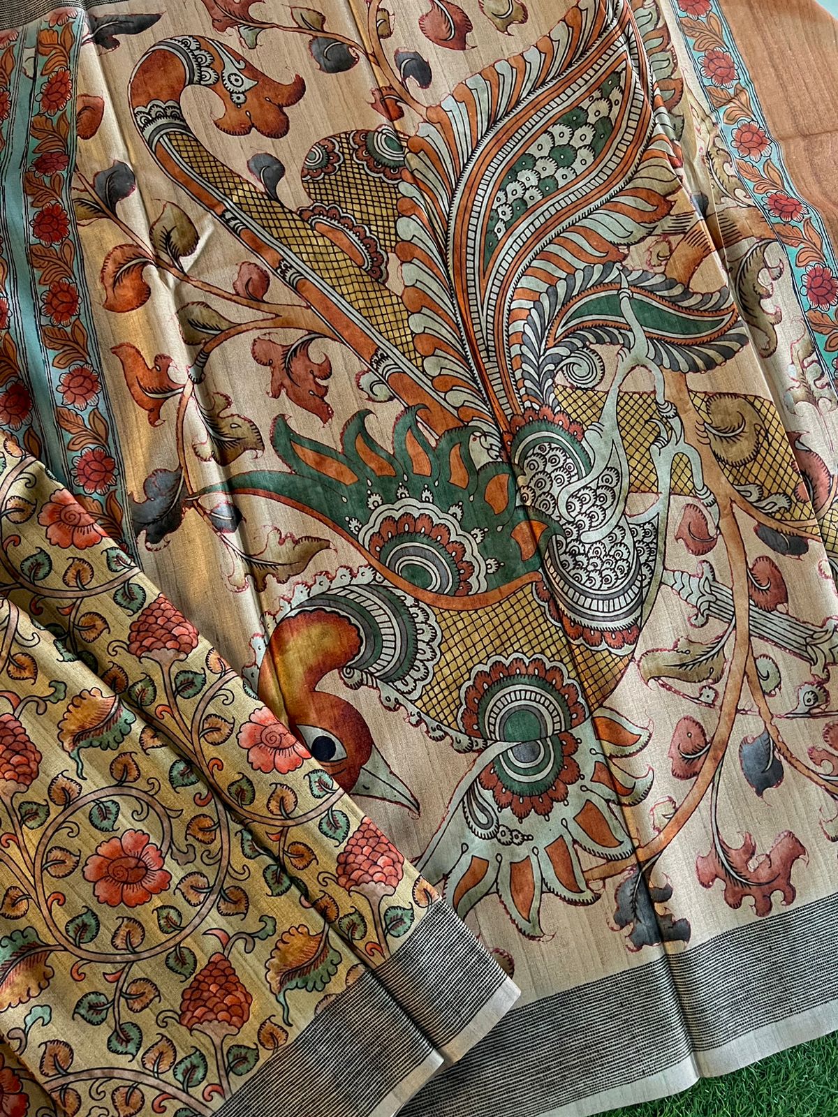 Pashmina silk saree