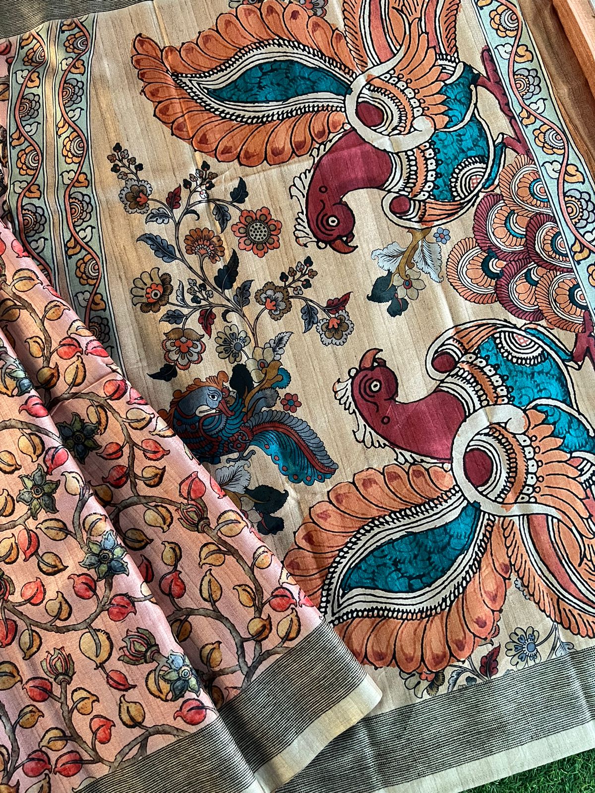 Pashmina silk saree