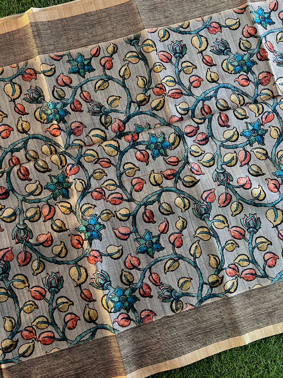 Pashmina silk saree