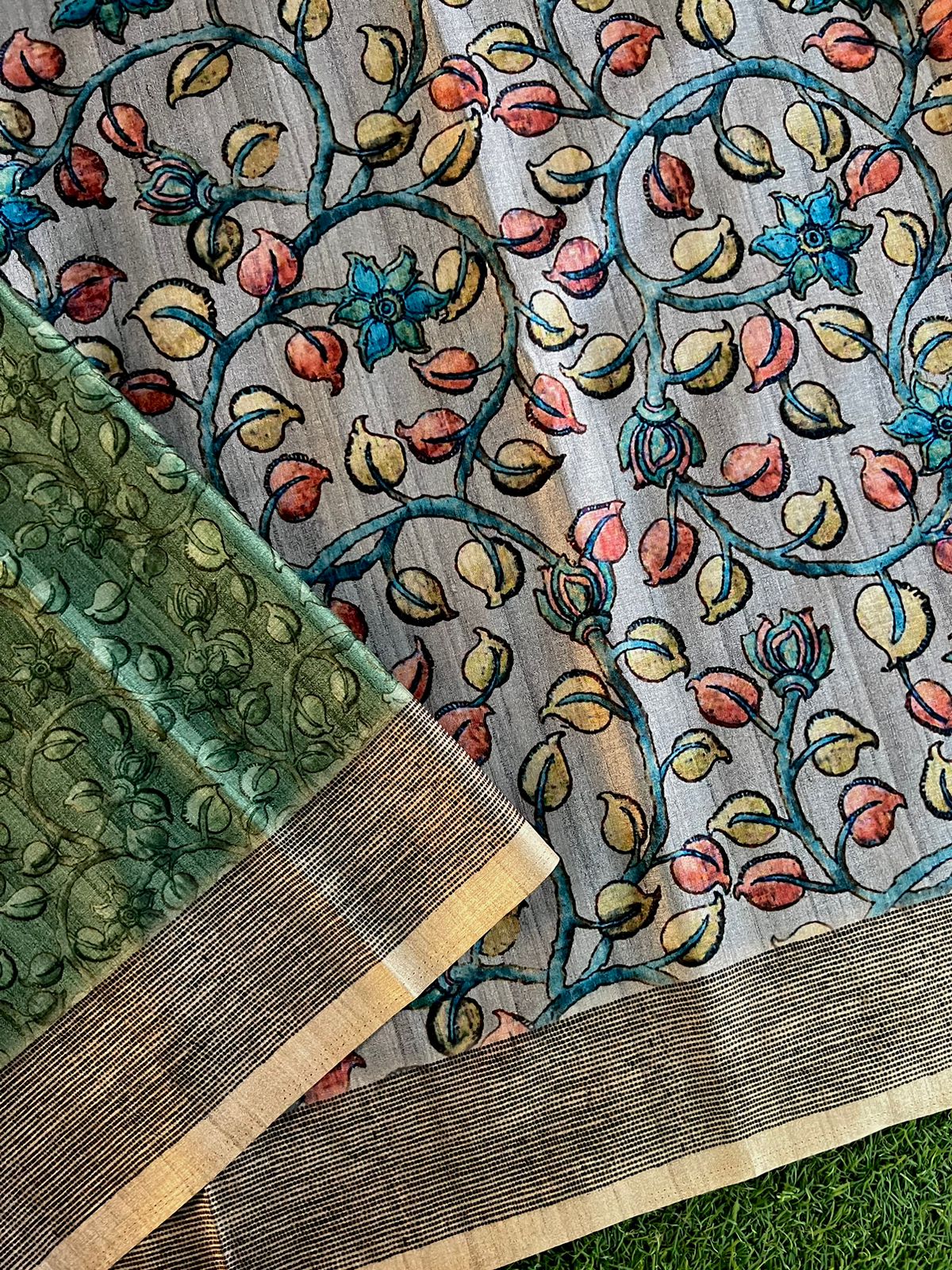 Pashmina silk saree
