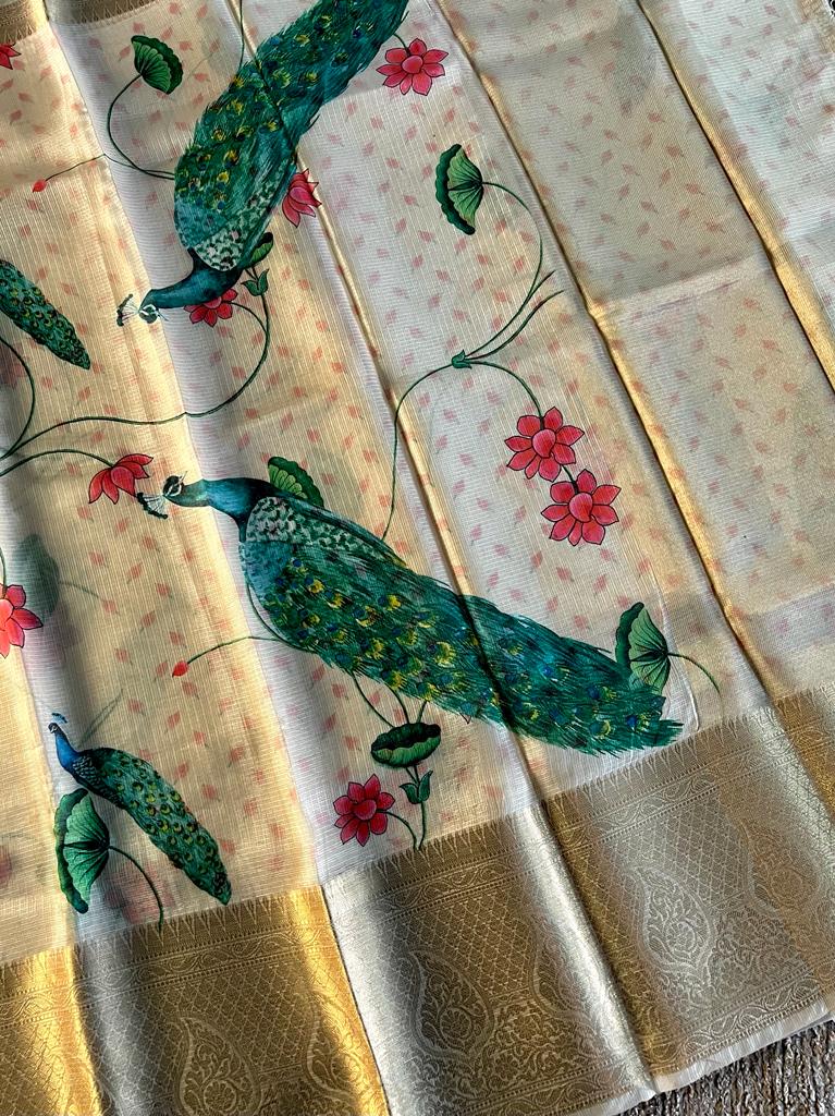 Pure banarasi silk kota saree