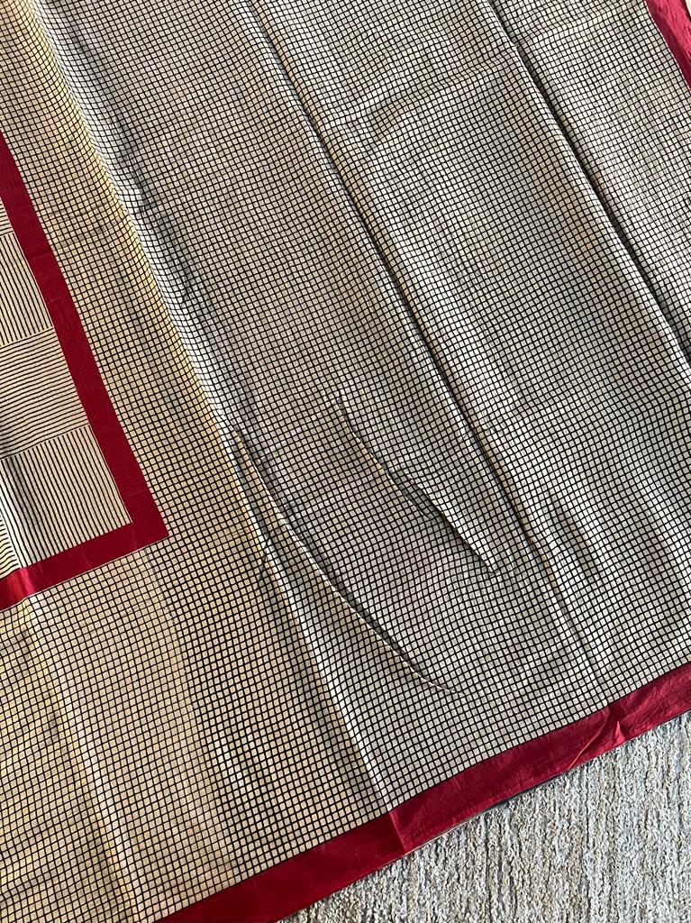 Pure batik printed mul mul cotton saree