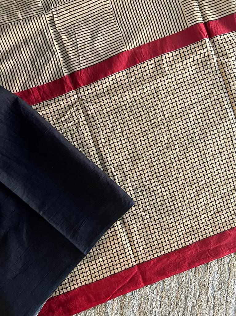 Pure batik printed mul mul cotton saree