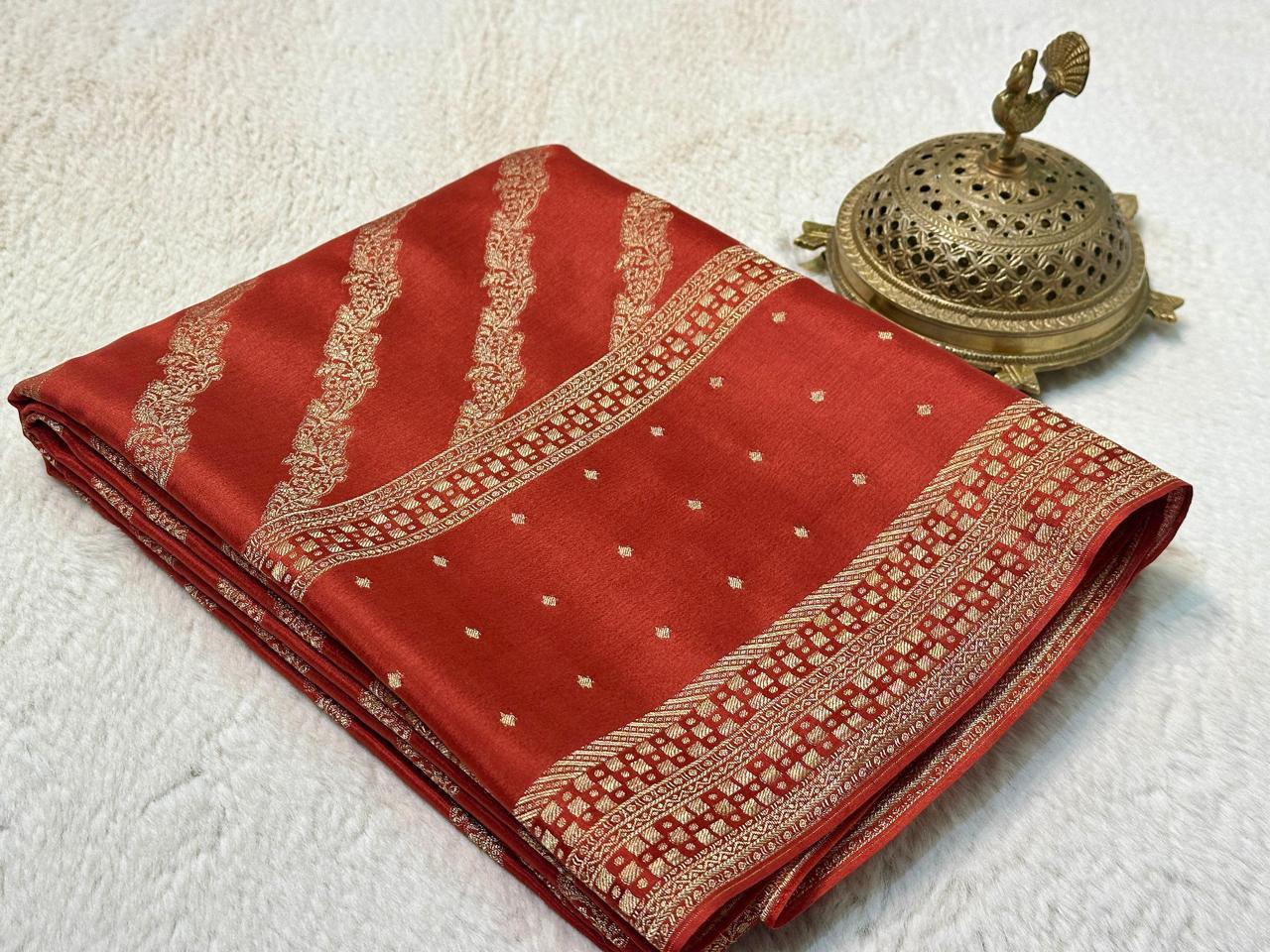 Pure Brocade Mysore Silk Tissue Saree