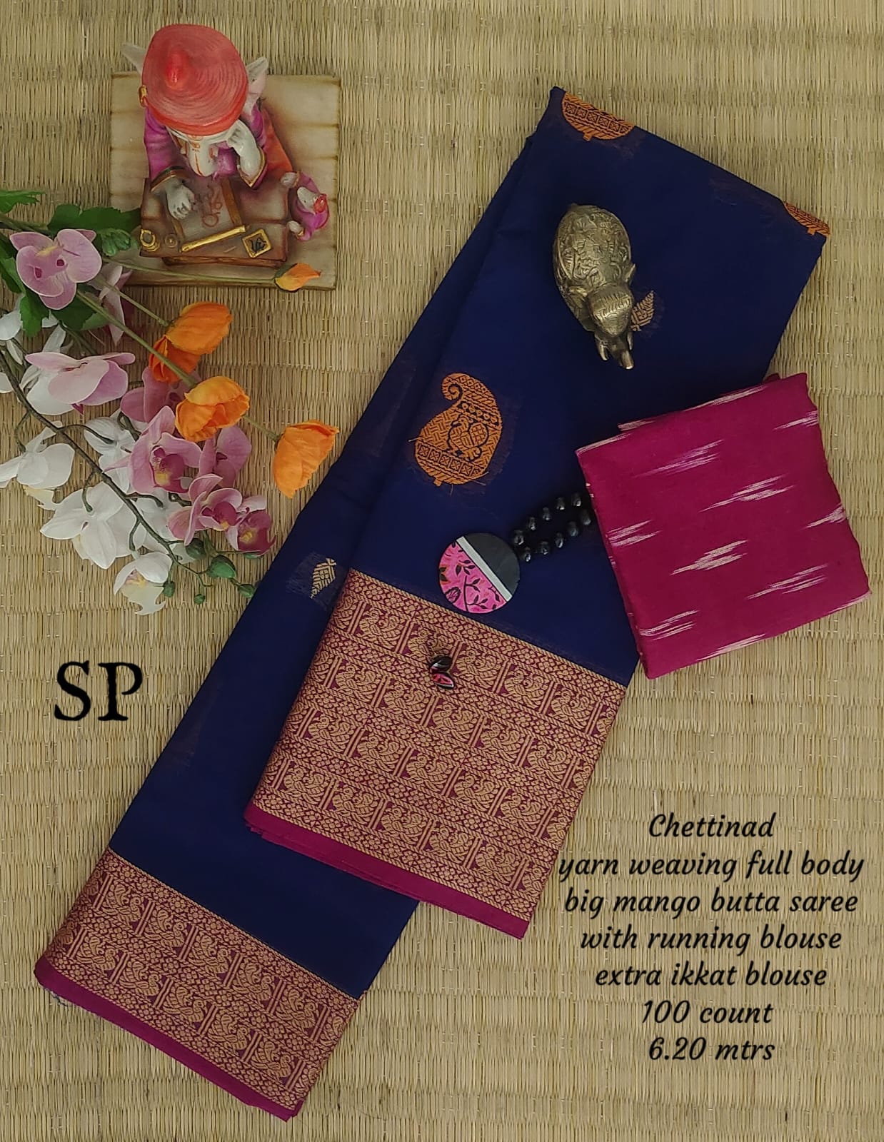 Pure chettinad special weaving big butta saree