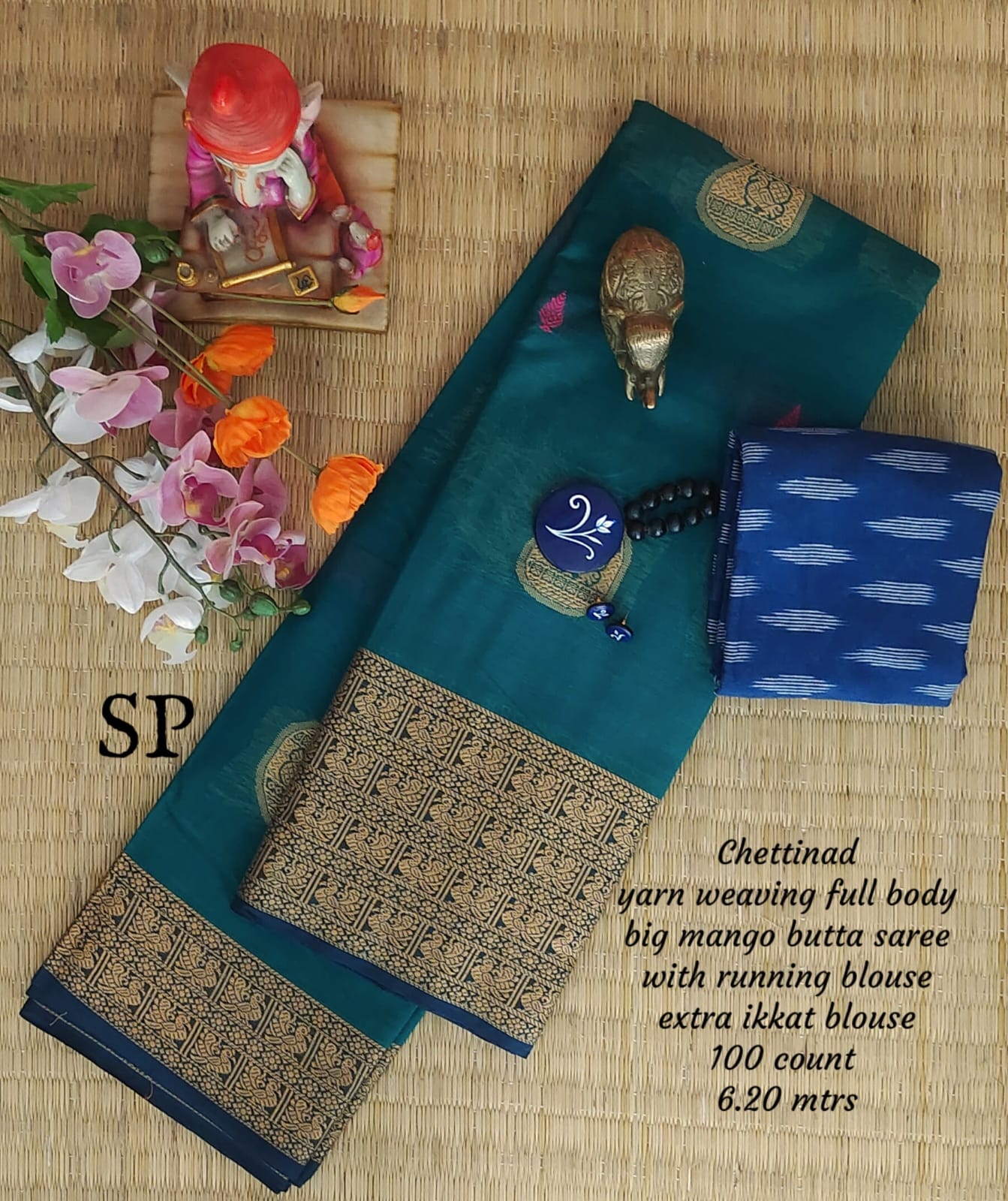 Pure chettinad special weaving big butta saree