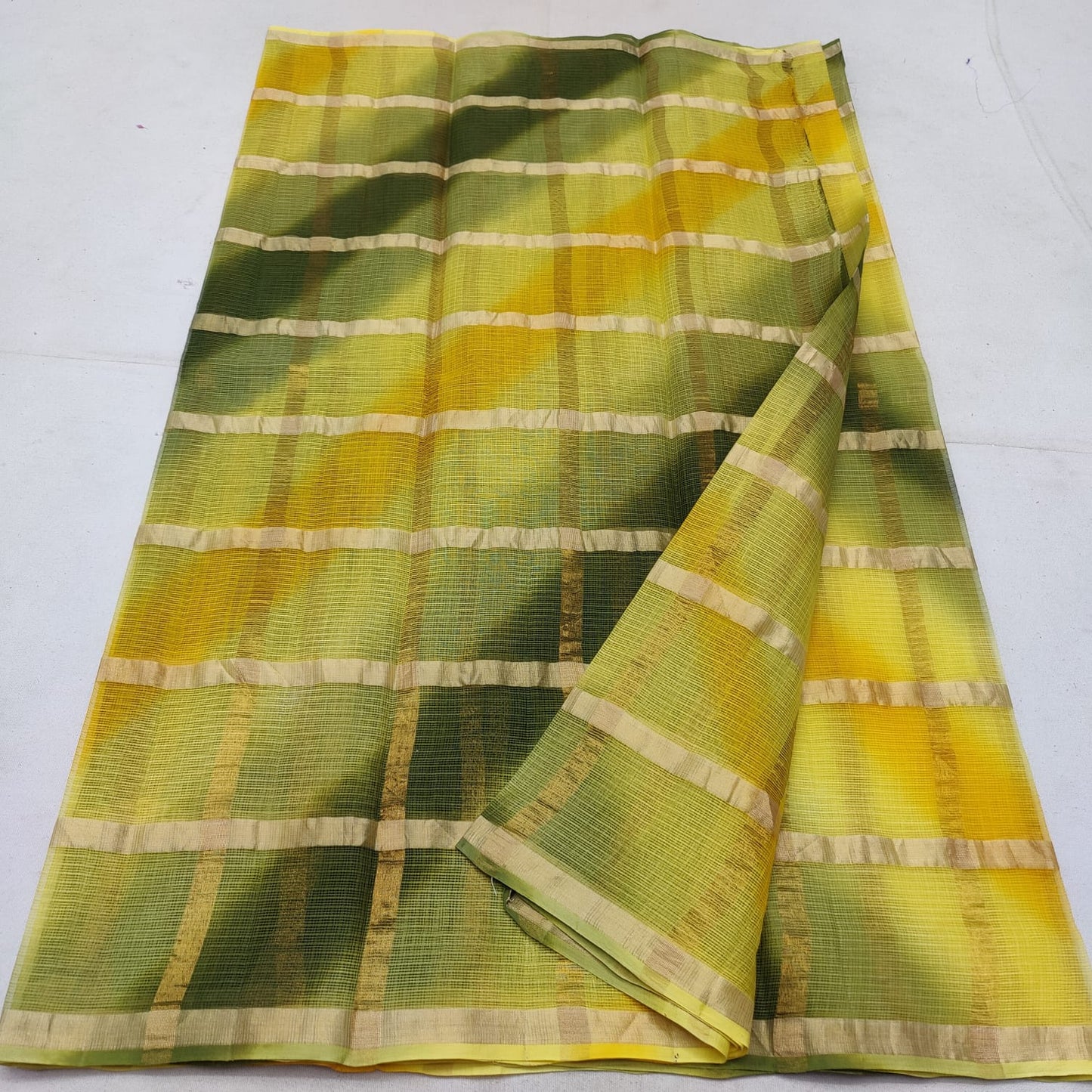 Pure cotton kota ghat chola checks saree