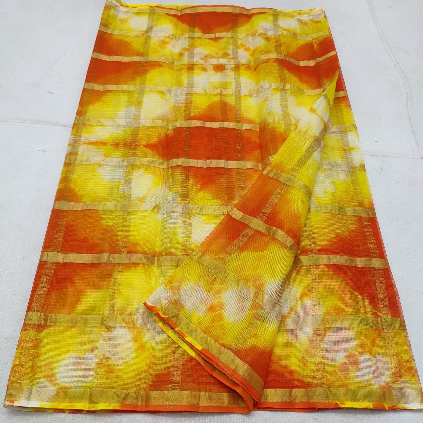 Pure cotton kota ghat chola checks saree