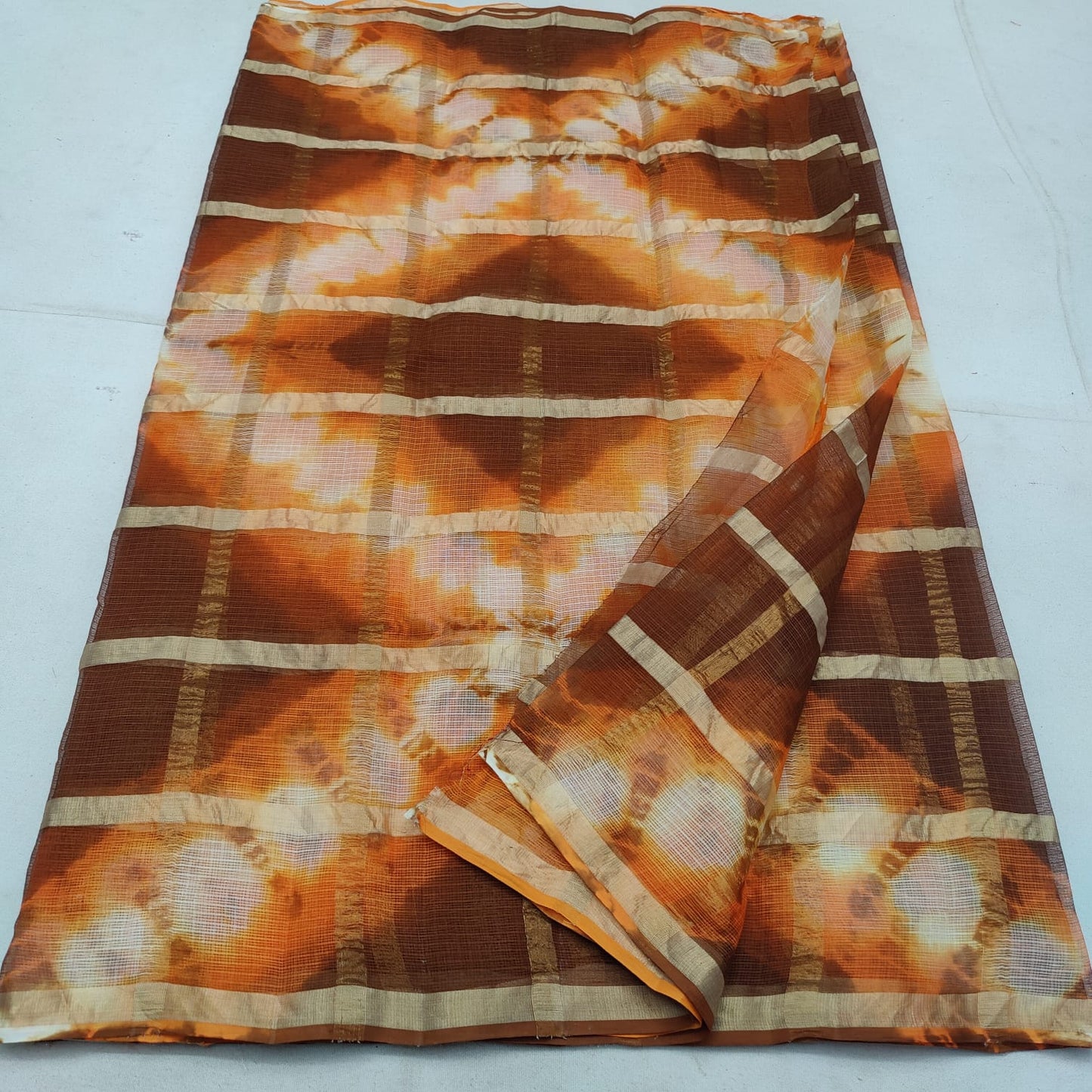 Pure cotton kota ghat chola checks saree