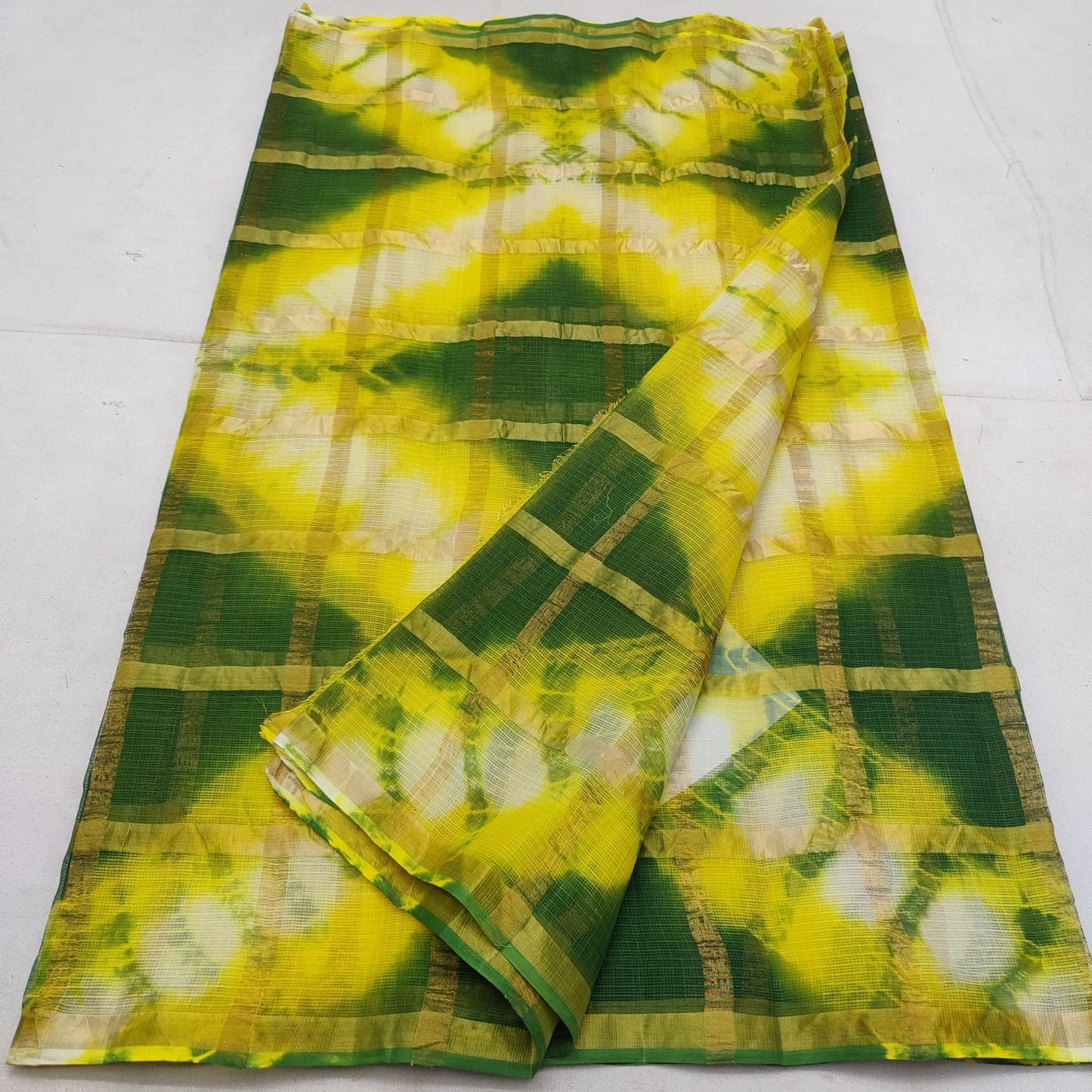 Pure cotton kota ghat chola checks saree