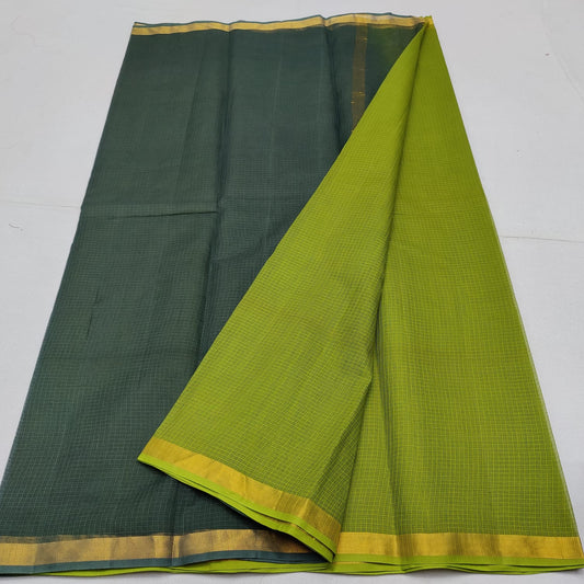 Pure cotton kota plain multi dye saree