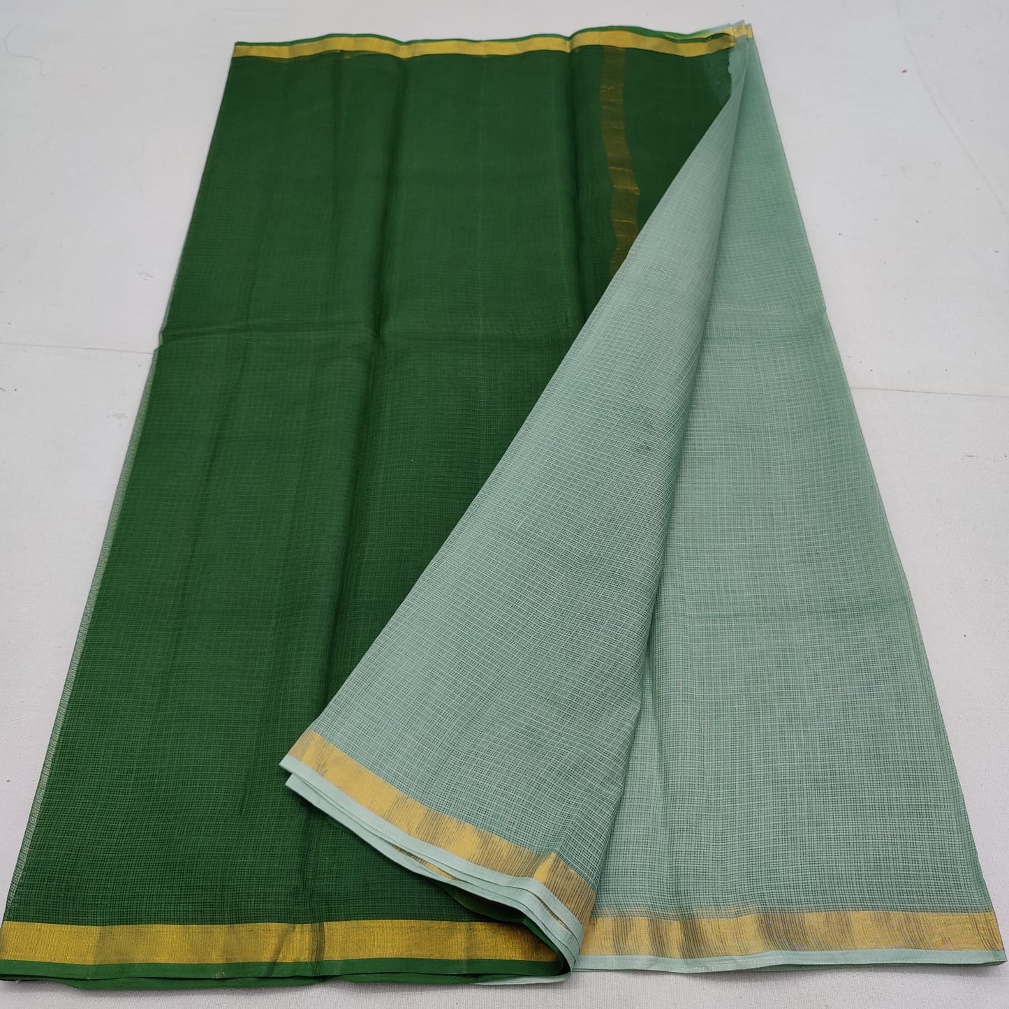Pure cotton kota plain multi dye saree