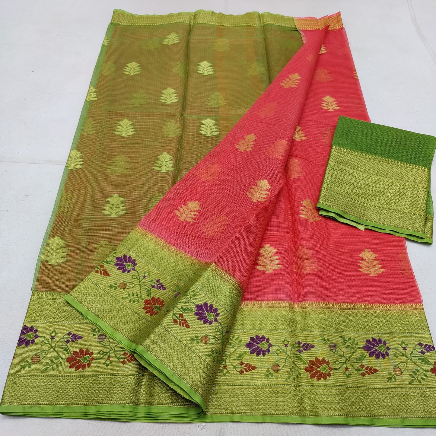 Pure cotton kota weaving saree