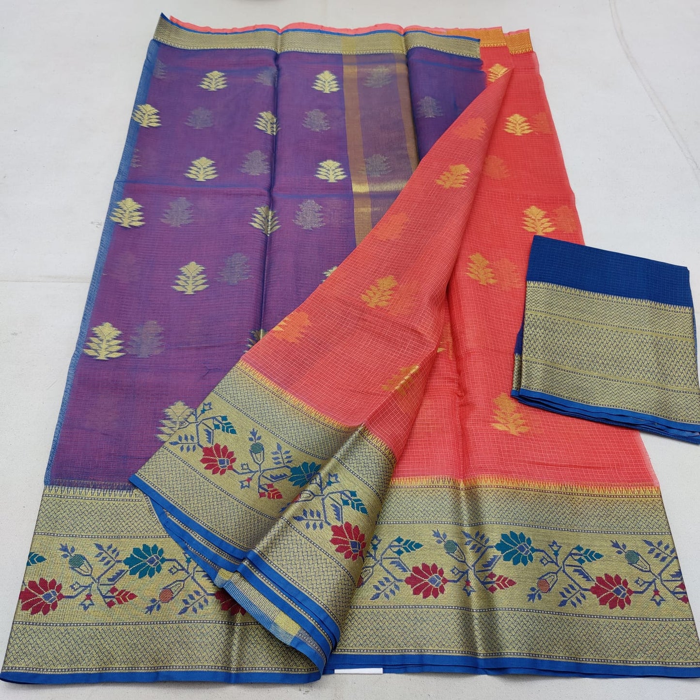 Pure cotton kota weaving saree