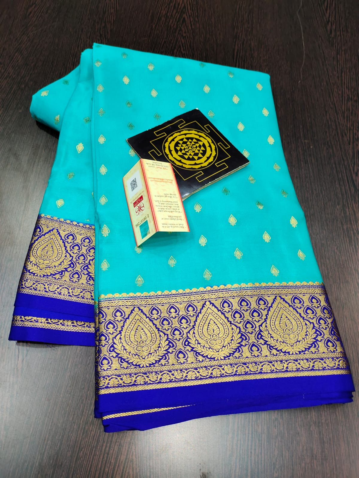 Pure crepe mysore silk saree