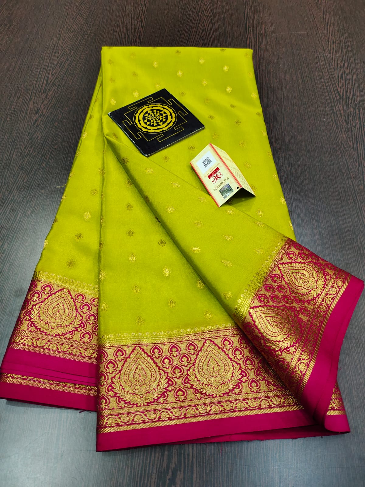 Pure crepe mysore silk saree