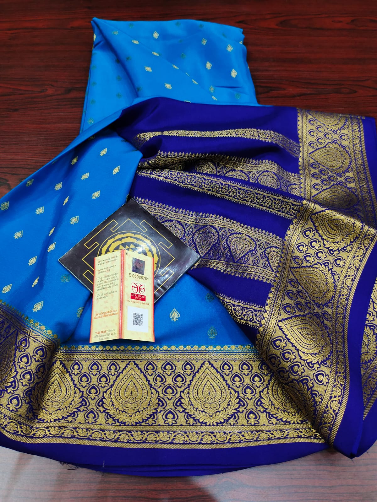 Pure crepe mysore silk saree